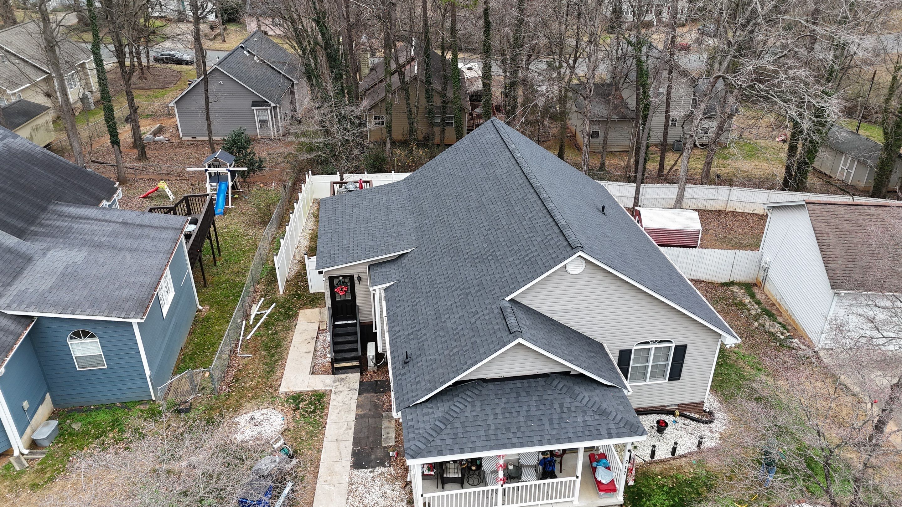 Roof replacement by hail and wind by Just Brilliant Restoration JBR