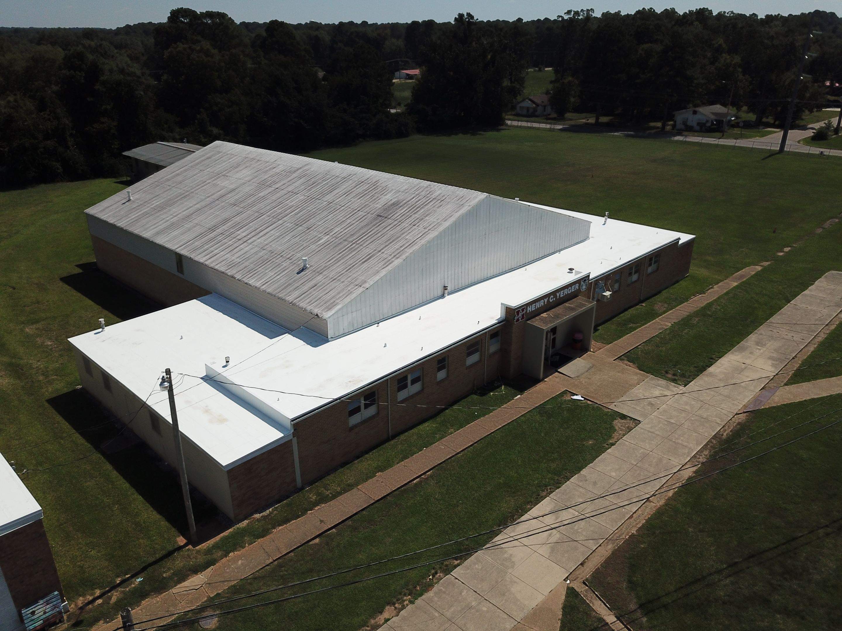 Commercial Roofing Installation using 60 mil PVC by Hostetler Roofing