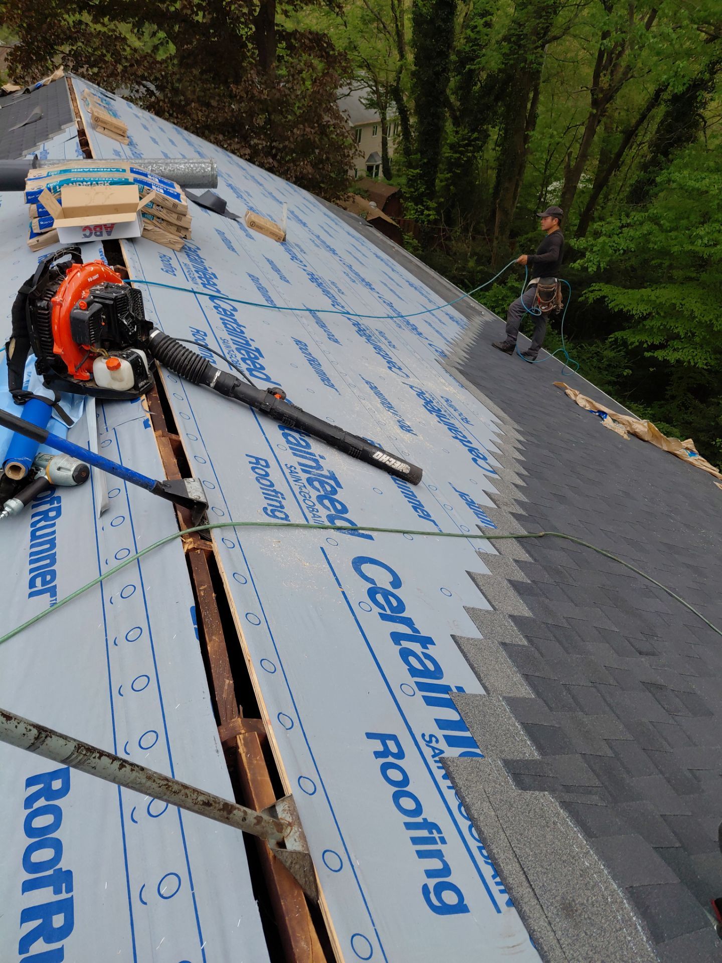 Annandale: Residential Roof Replacement with CertainTeed Landmark in Moire Black by RM Banning, Inc.