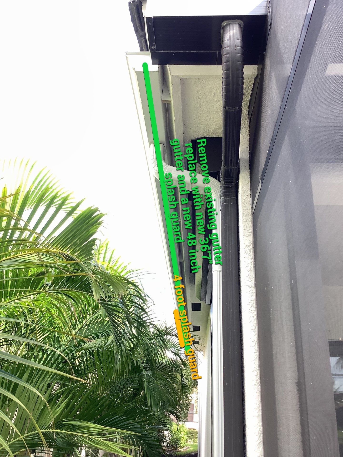 Splash Guard Installation in Sarasota FL by Gutter Professors