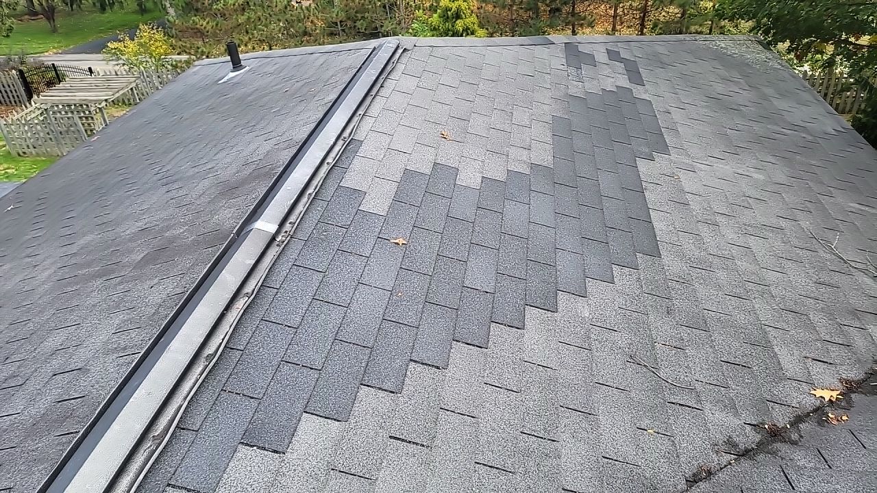 ATLAS PINNACLE COLOR: SCOTCHGARD BLACK SHADOW DRIP EDGE: WHITE by Eagle Eye Roofing