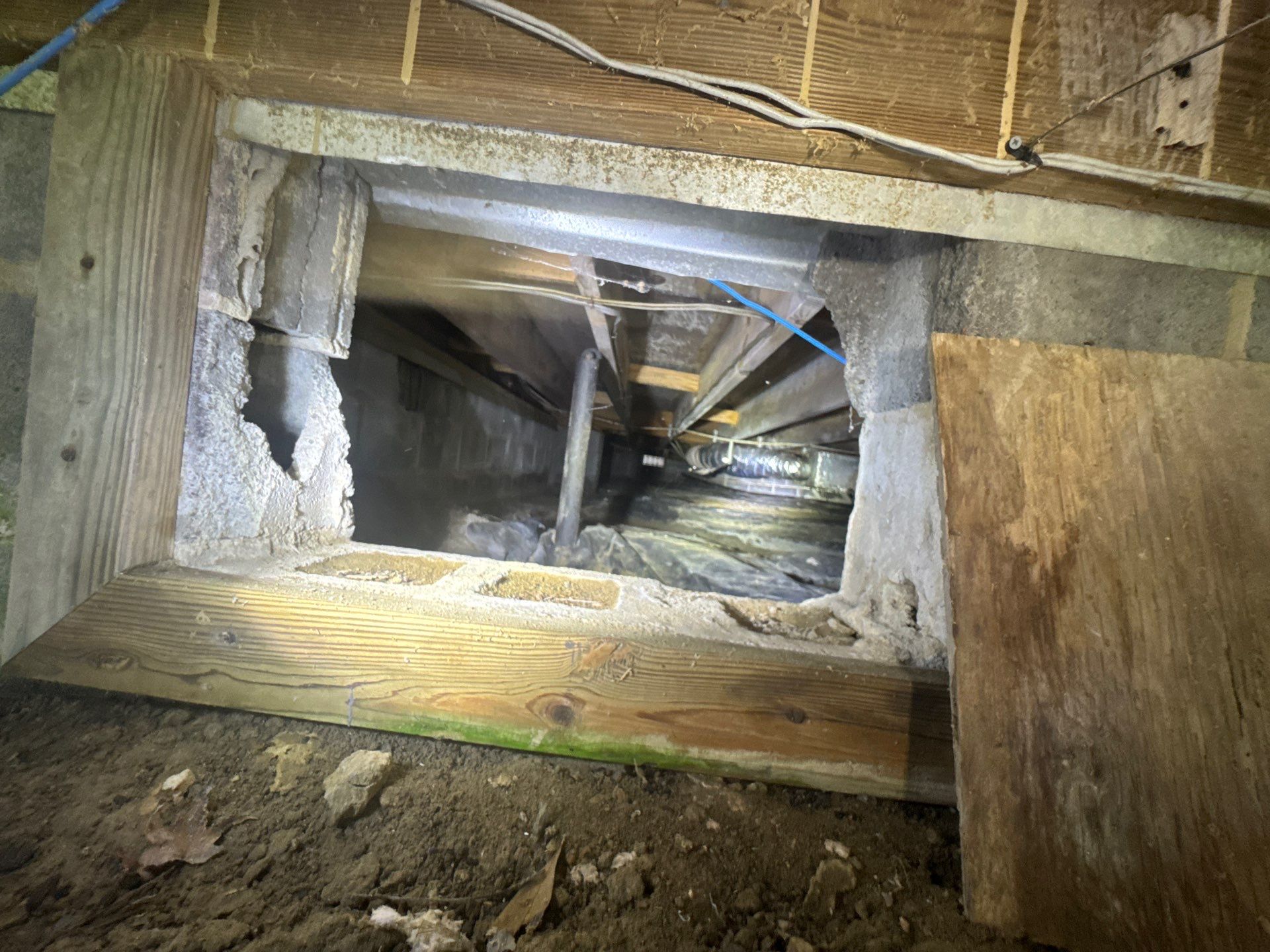 Project in Carrsville by Patriot Crawl Space Repairs