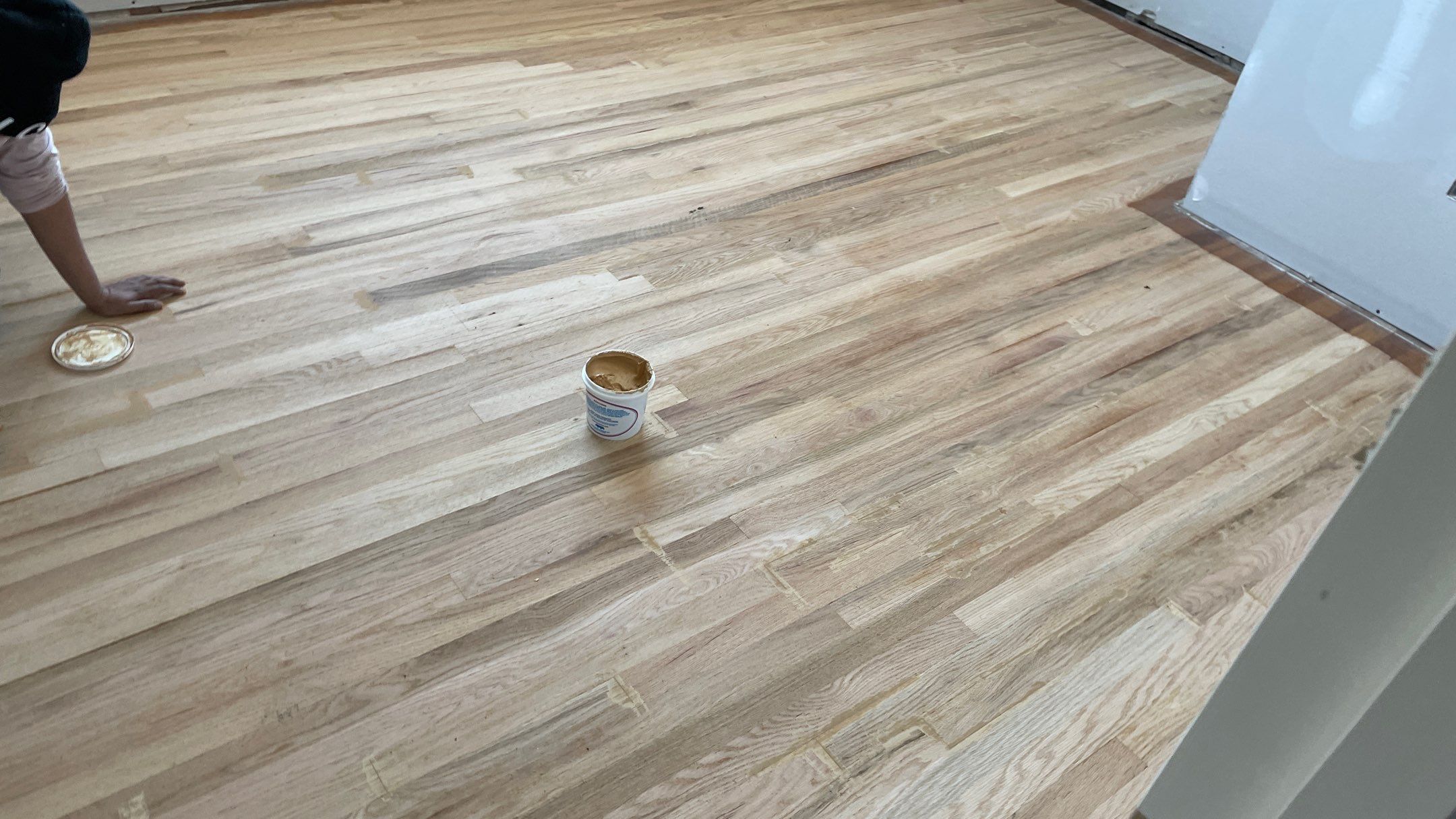 Remodeled Home with new tile floors, Showers and Refinished Oak Floors with stain and Waterbased Finish by Footprints Floors of Coastal Carolina