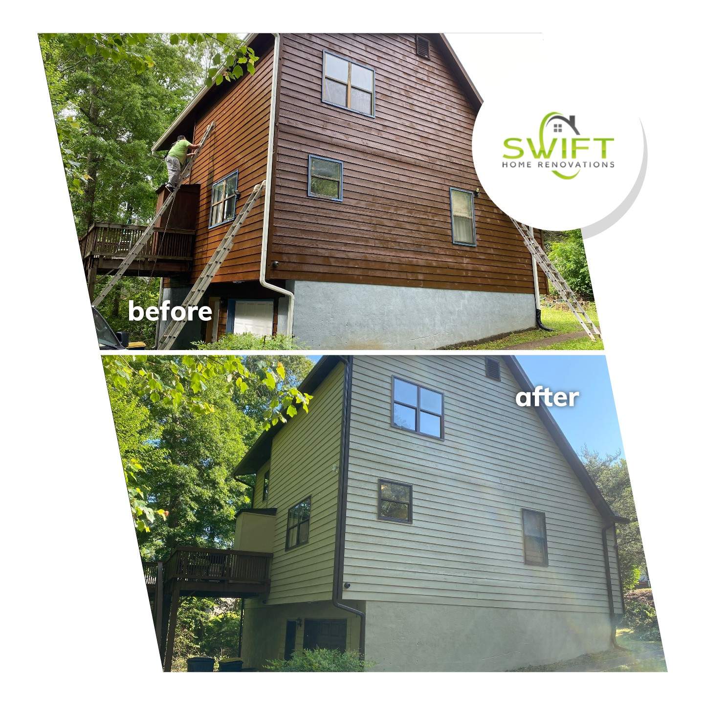 Full Exterior Painting in Kennesaw by Swift Home Renovations