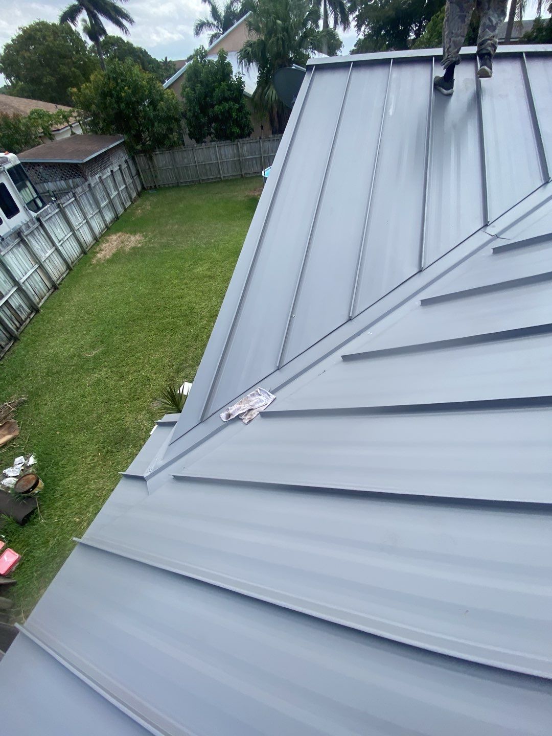 Dove Gray Standing Seam Metal Roof Replacement – Pembroke Pines, FL by ASP SuperHome