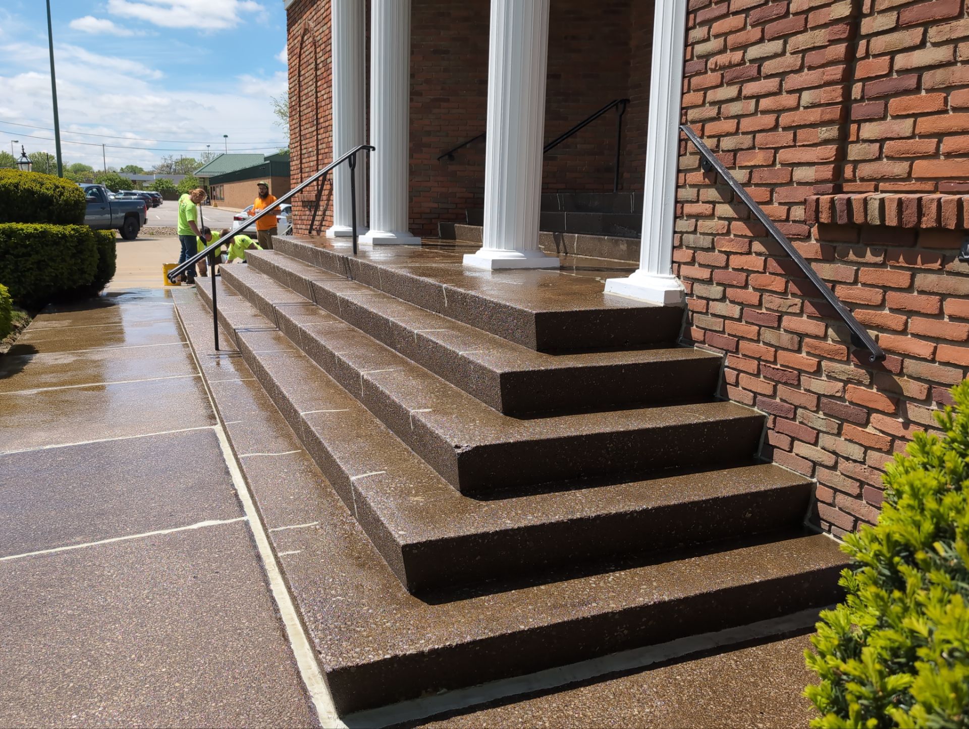Medina Stair Coating by Beck Restoration Management Group