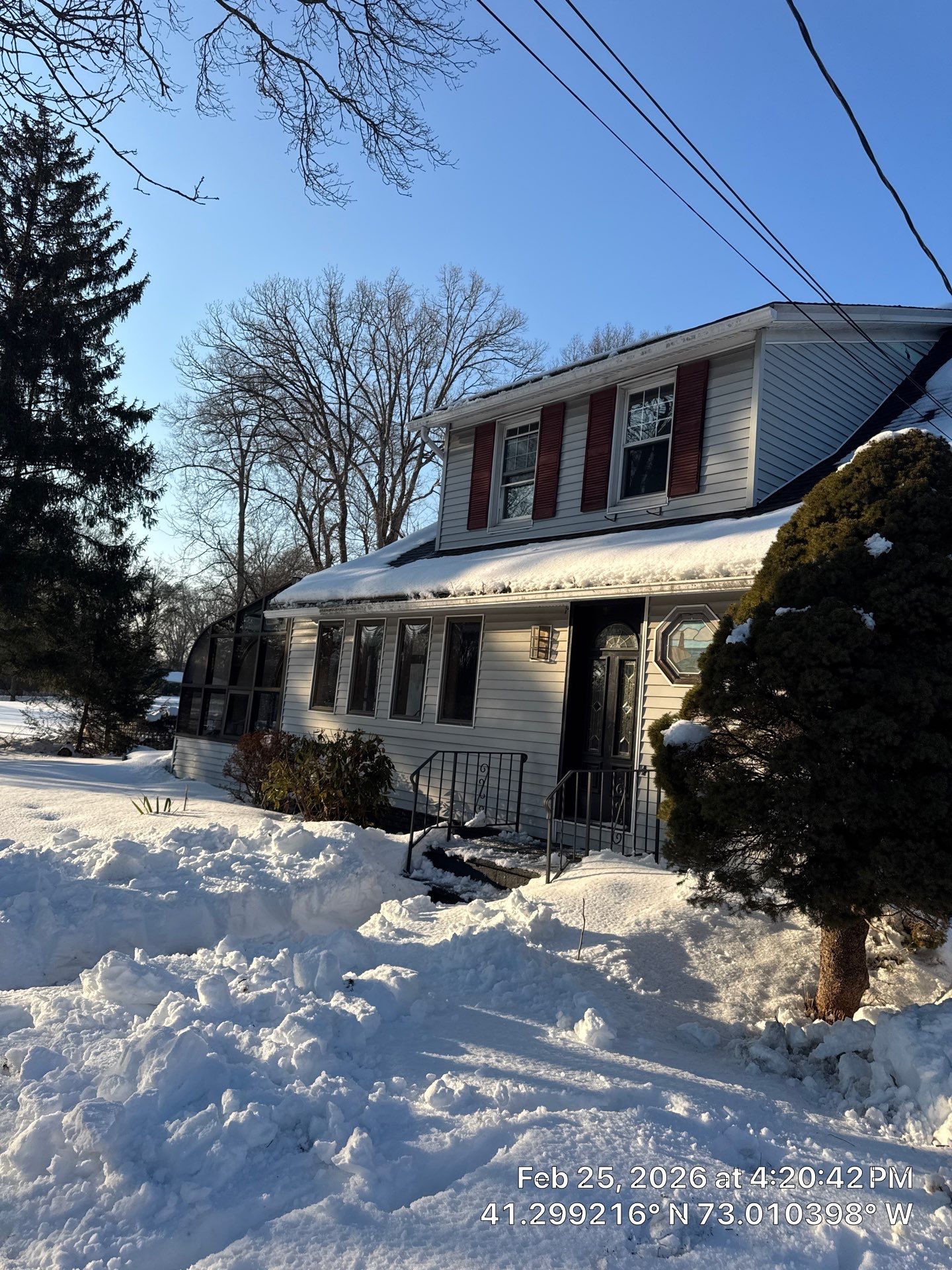 Asphalt Driveway Snow Clearing in Orange, CT by Diamond Image LLC