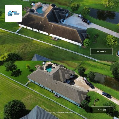 Complete Roof Cleaning and Exterior House Wash in Friendswood