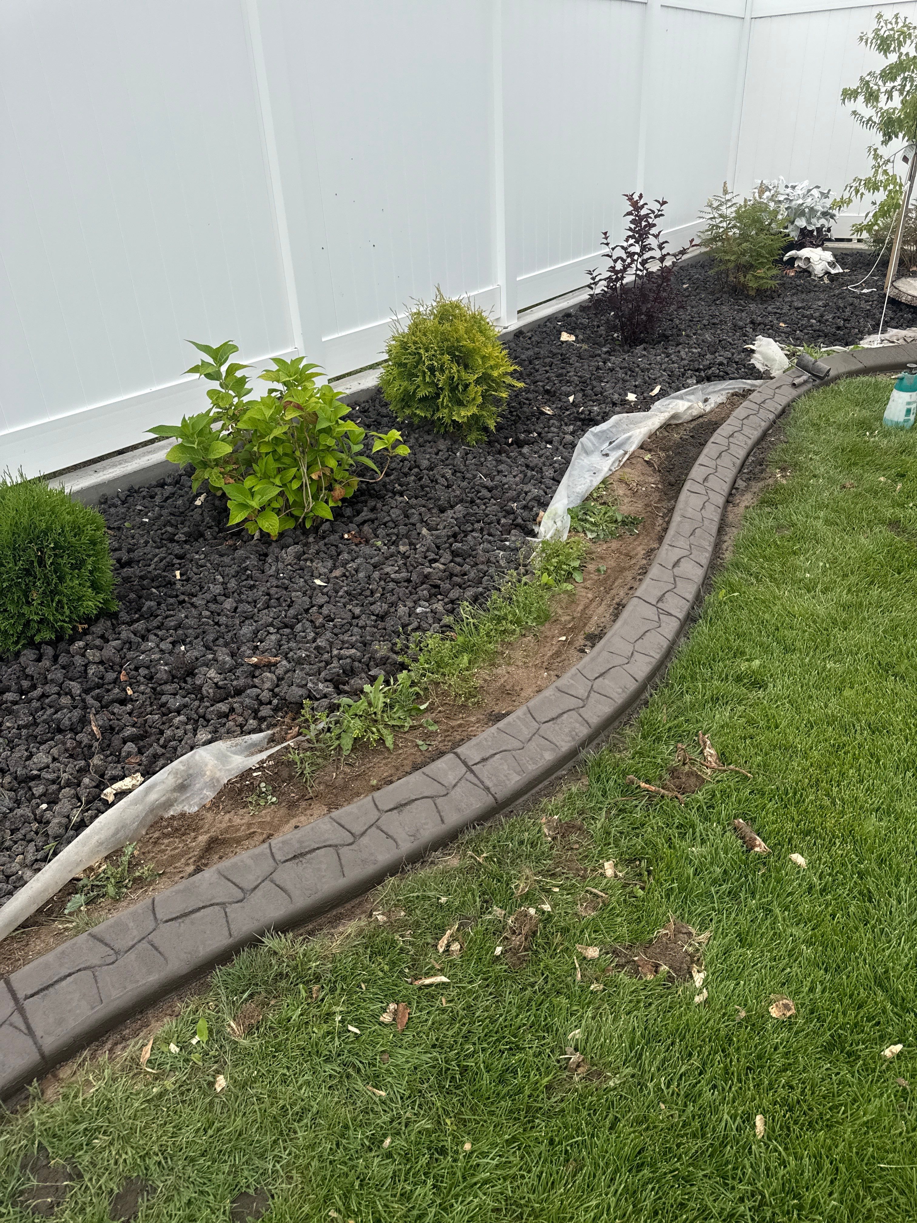 Cypress Custom Curbing Project in Redcliff by Pump it Up Concrete Jacking