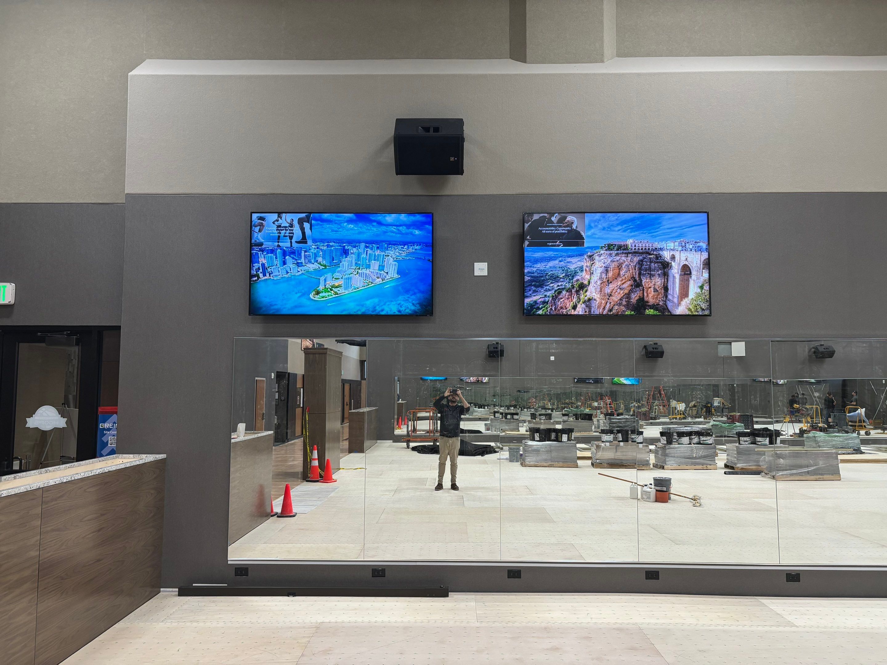 Fitness Center AV install by AVSi