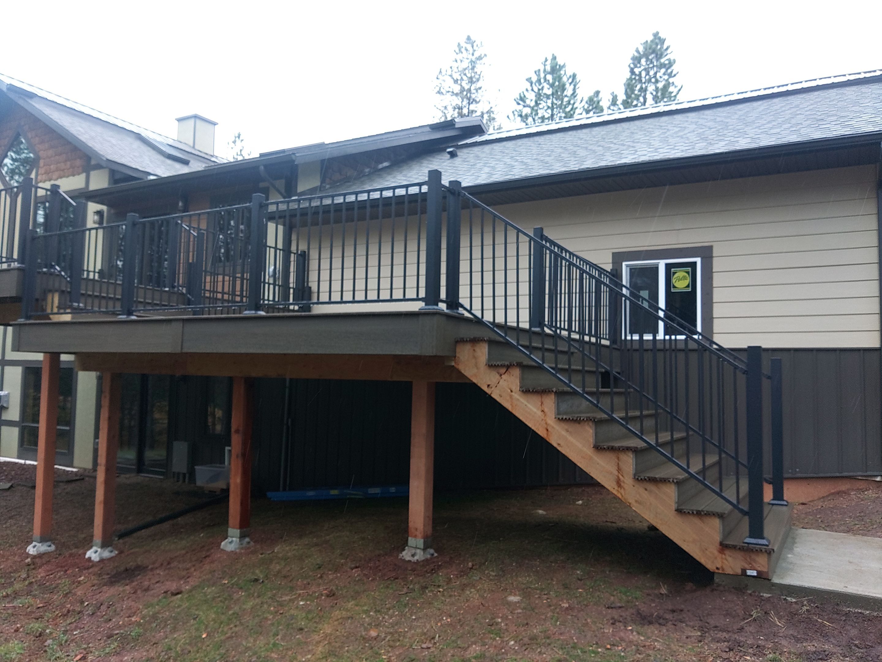 Deck Installation using Trex by Weather-Tite Exteriors LLC