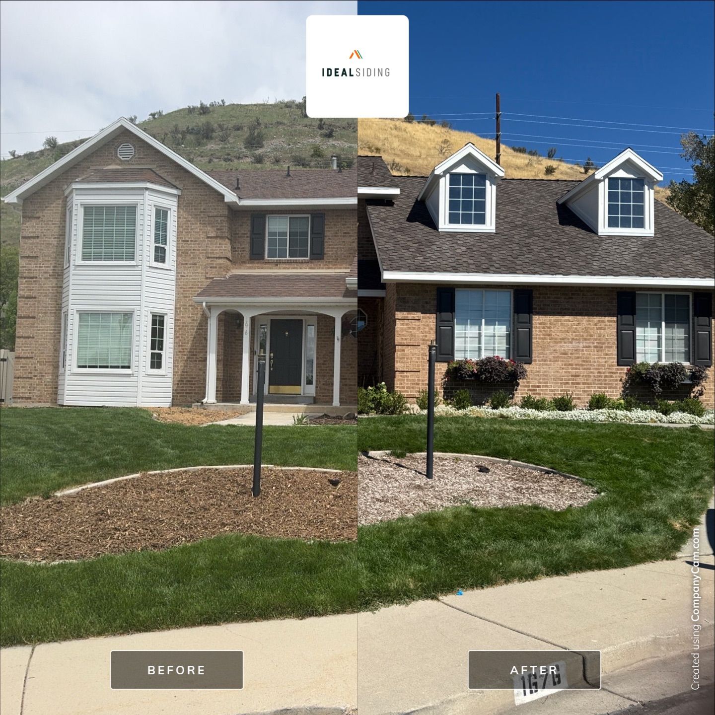 American Fork | Custom Hardie Smooth Siding | Dove Wing & White Dove by Ideal Siding Utah