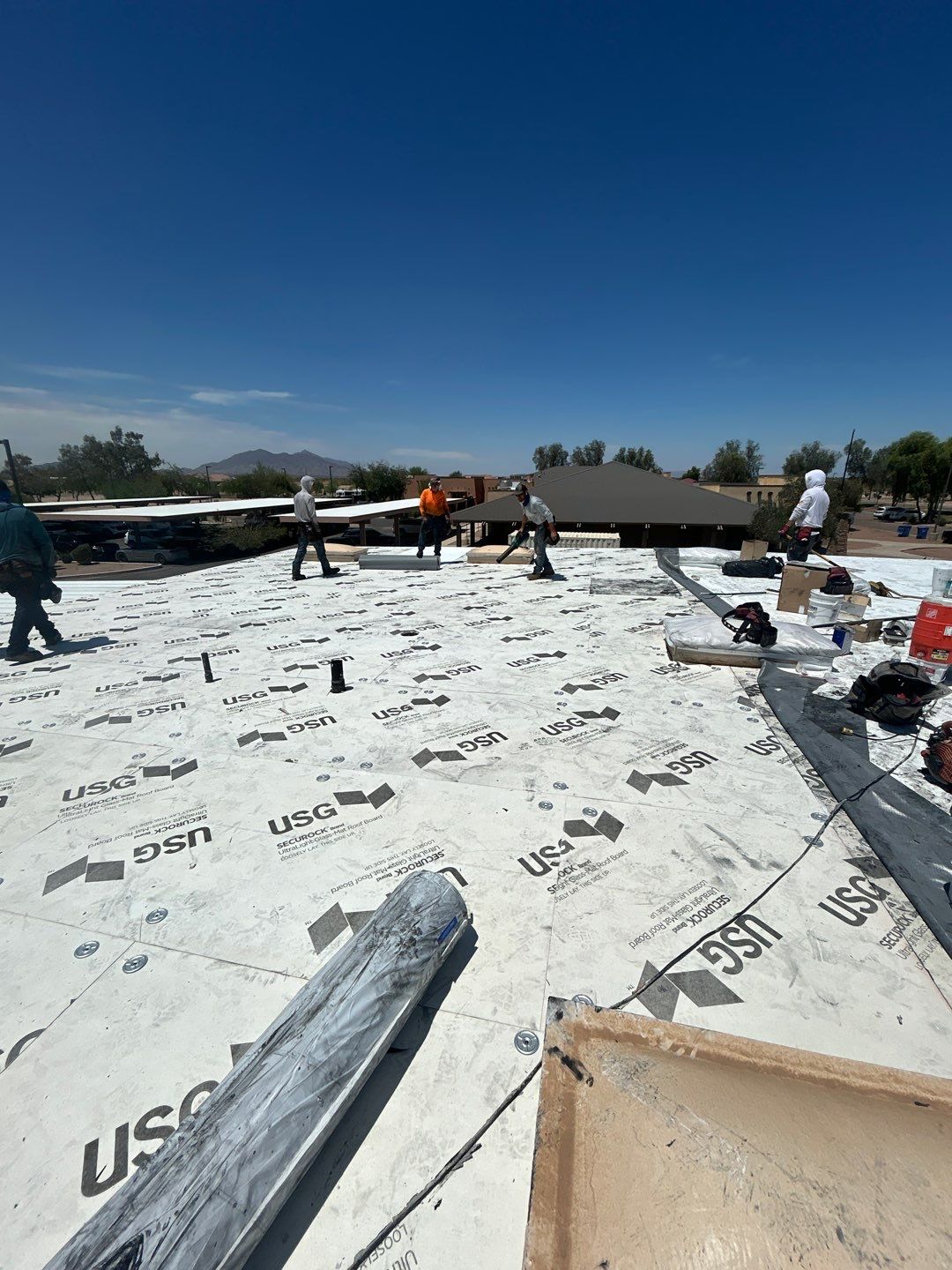 TPO Commercial Roof by Saint Roofing
