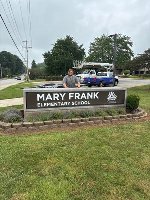 Monument Sign Maintenance and Hardware Securement in Granger