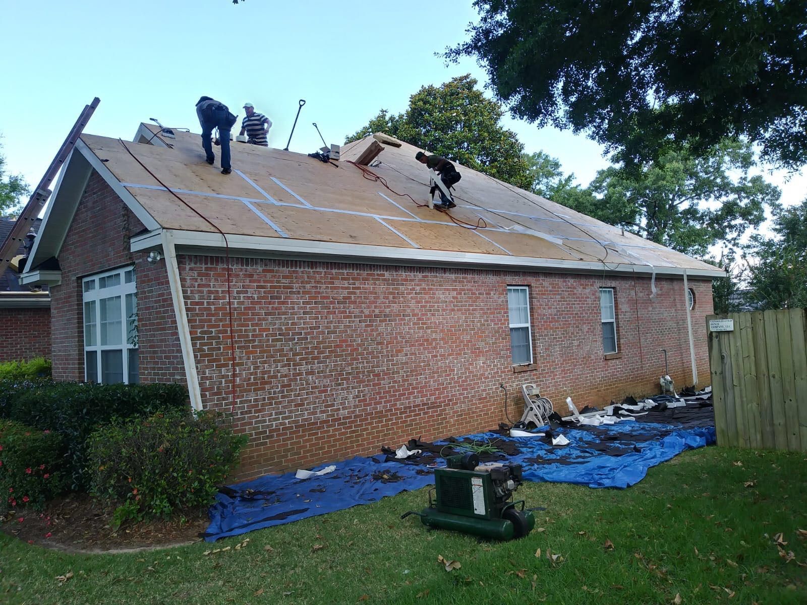Residential Roofing Installation using Roof Replacement by American Roofing & Construction LLC