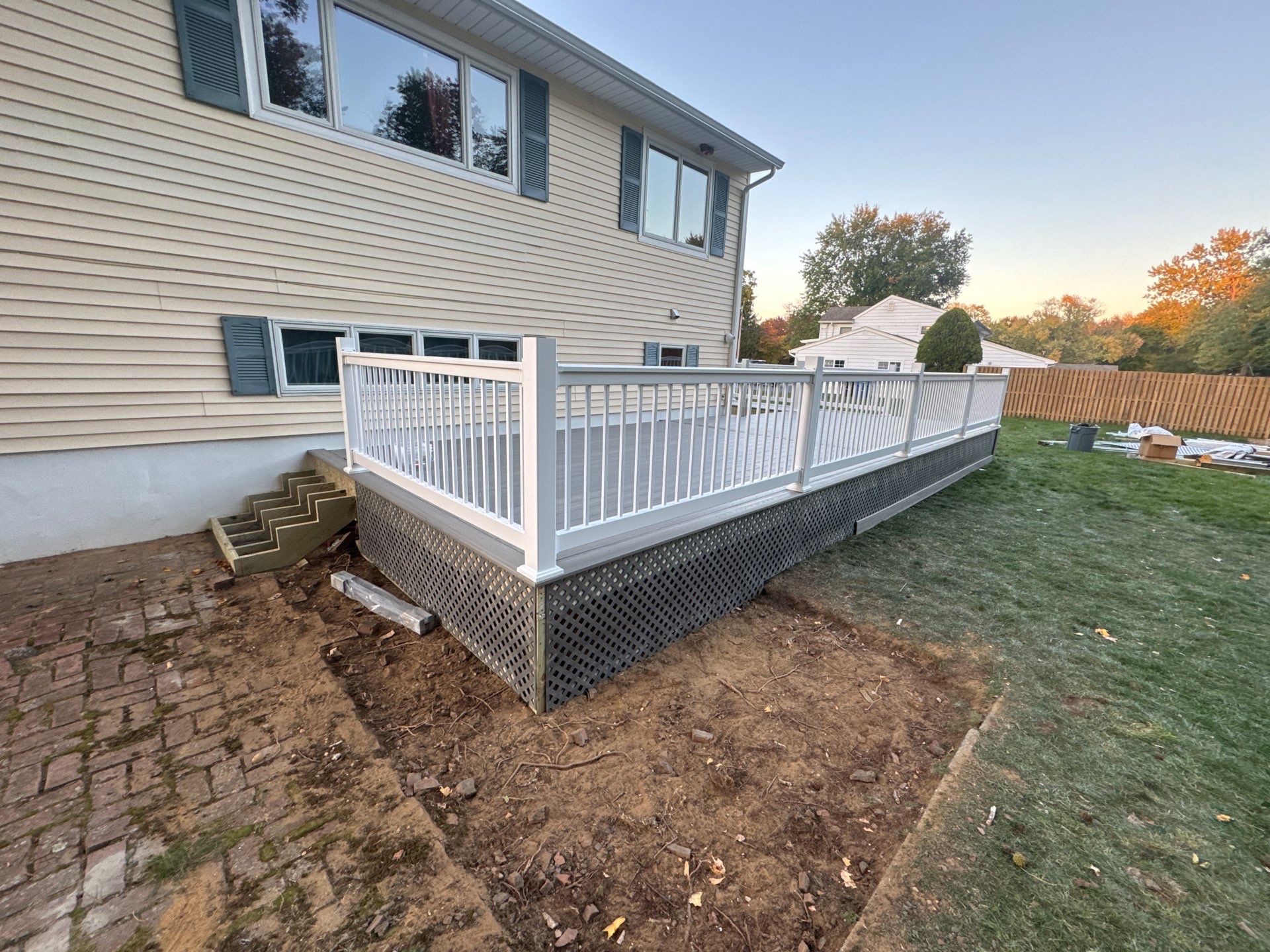 New Deck with Sliding Patio Door by deck guardian