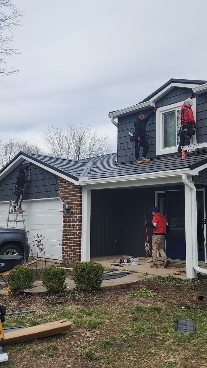 Full Exterior Home Transformation – Metal Slate Roof in Fort Wayne, IN by 4Ever Metal Roofing