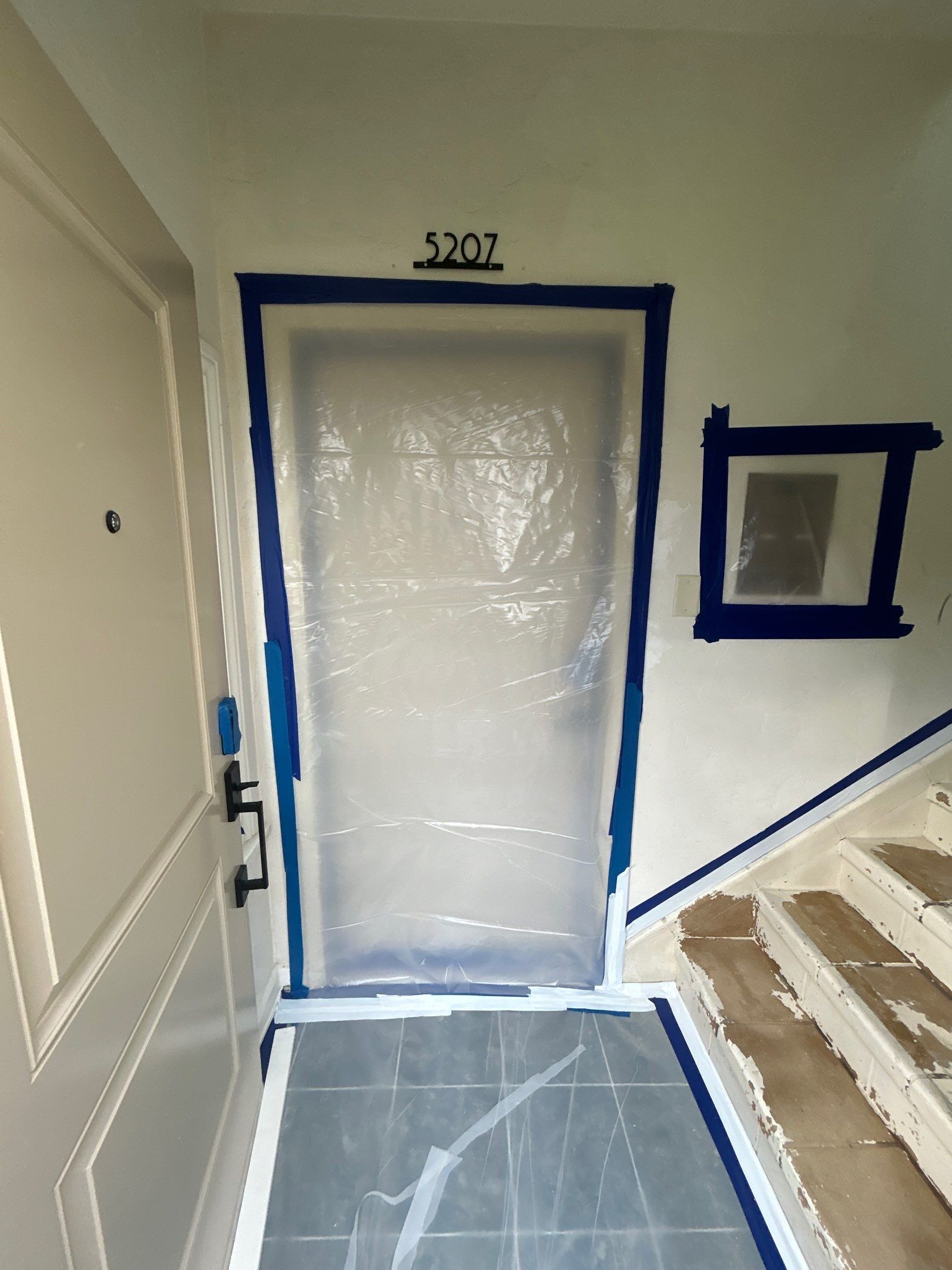 Sandblasting Paint Off Interior Staircase In Los Angeles, CA by La Power Washing Inc
