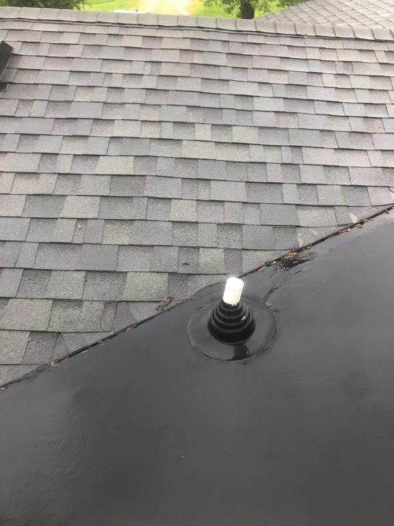 Residential Roofing Installation using 60 mil rubber roof  by Nitro Roofing and Construction