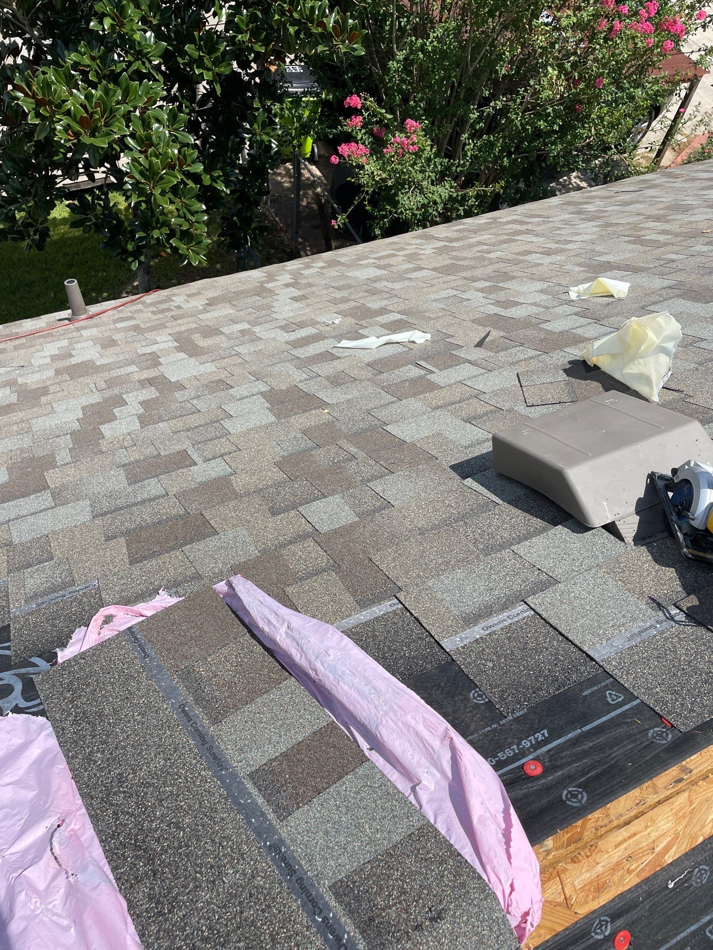 Residential Roofing Installation using Owen's Corning Duration (Lifetime) Shingles by Roof Repair Company