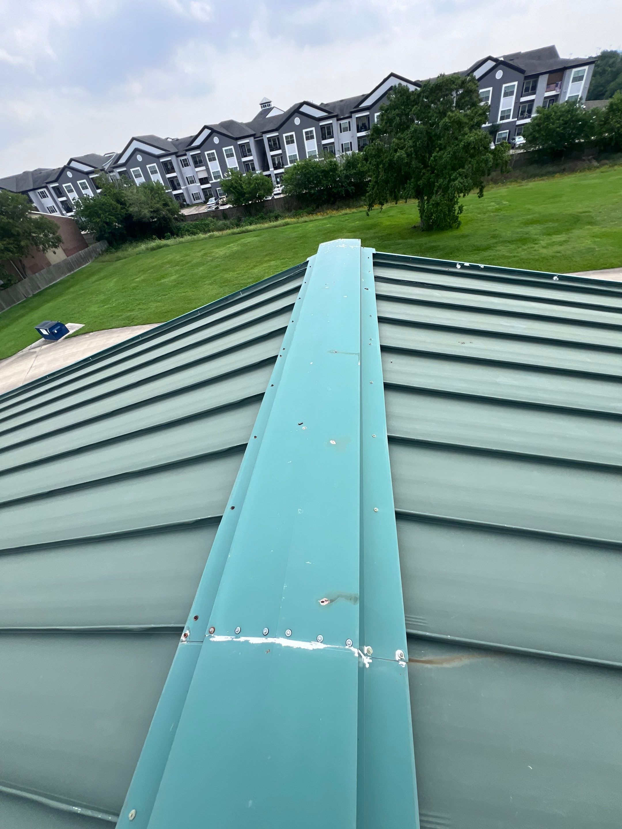 Hail Damage using Metal by Roof Repair Services LLC