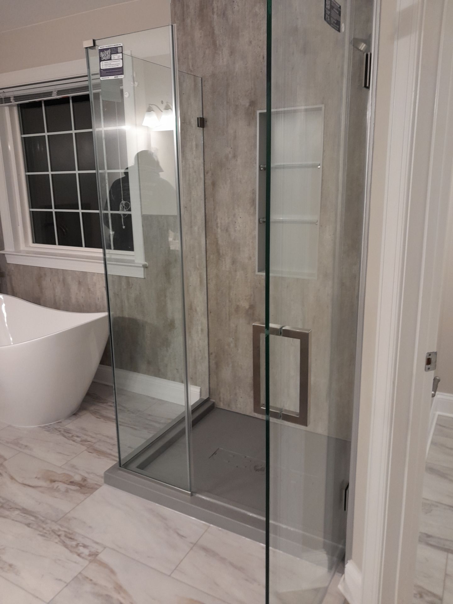 Complete master bathroom remodel/Full window replacement by Window Depot of Annapolis