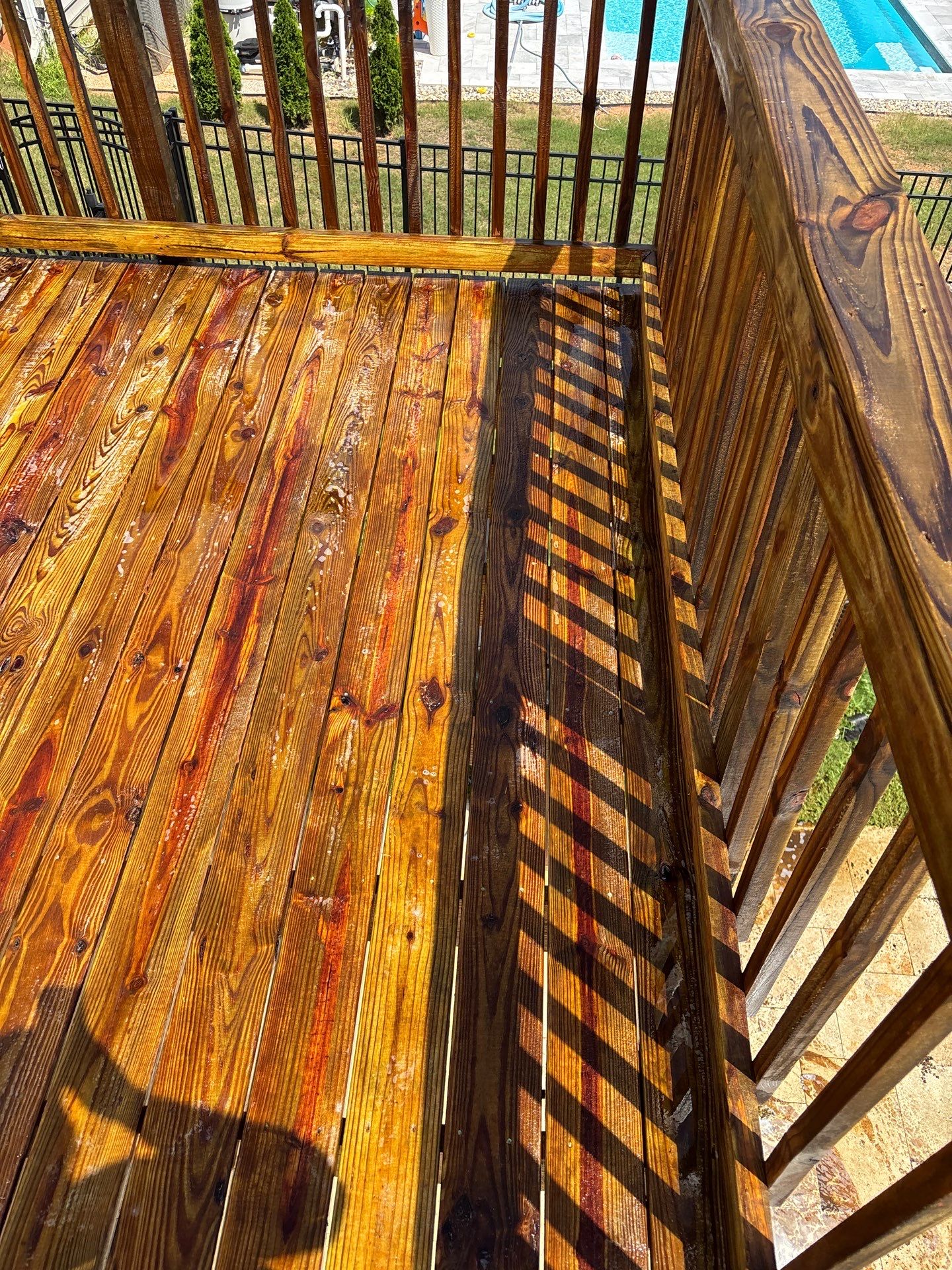 Wood Deck and Pool Pavers using Wood and Concrete Sealant  by DuraSeal