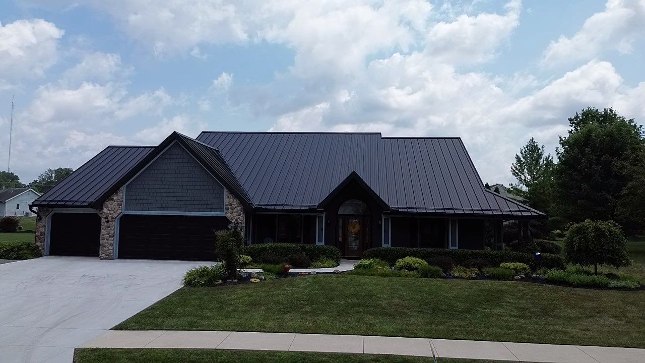 Standing Seam Project in Fort Wayne, IN by 4Ever Metal Roofing
