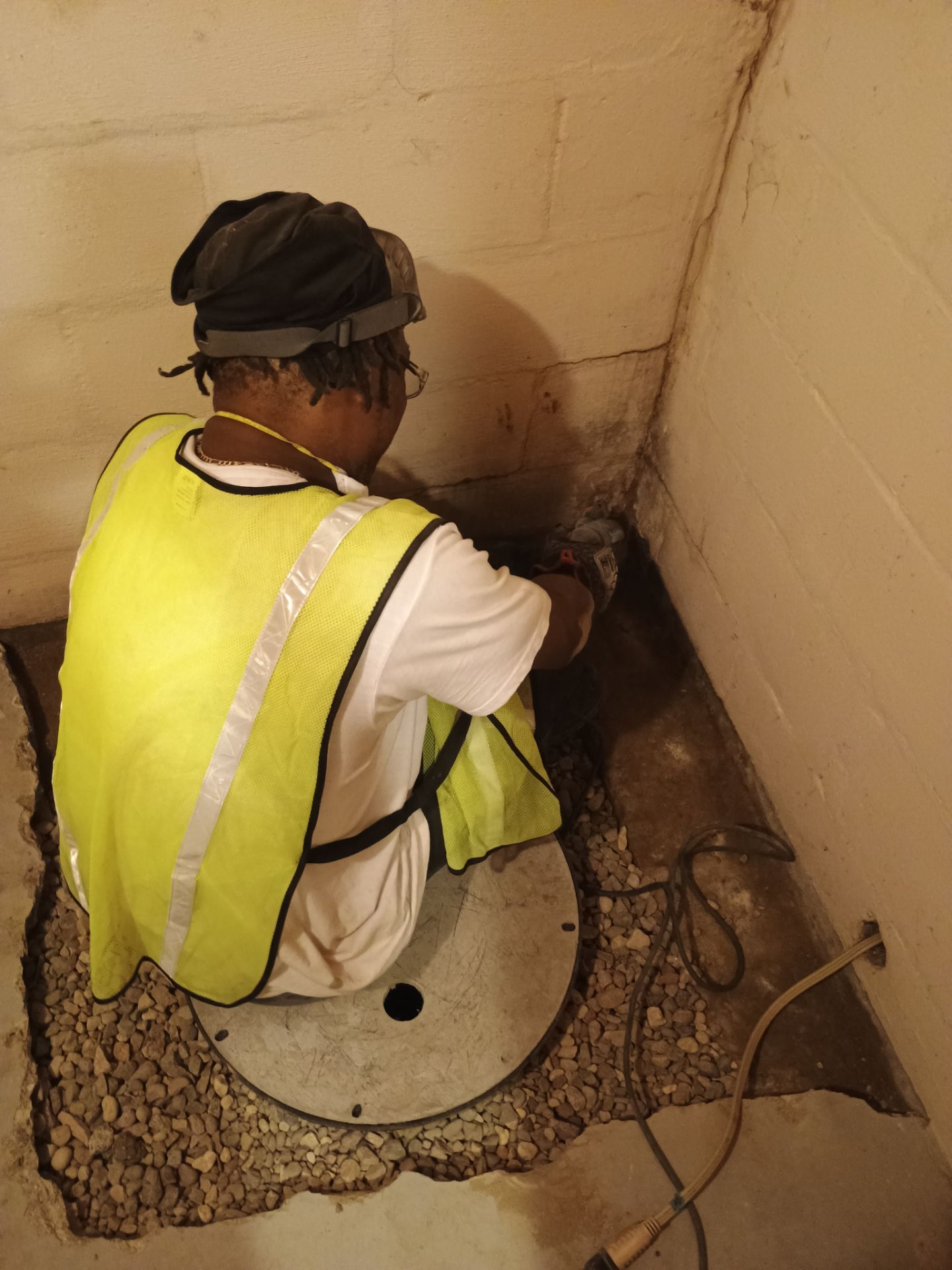 Sump Basin & Discharge Completion in St. Paul, MN by Waterproofing Northeast