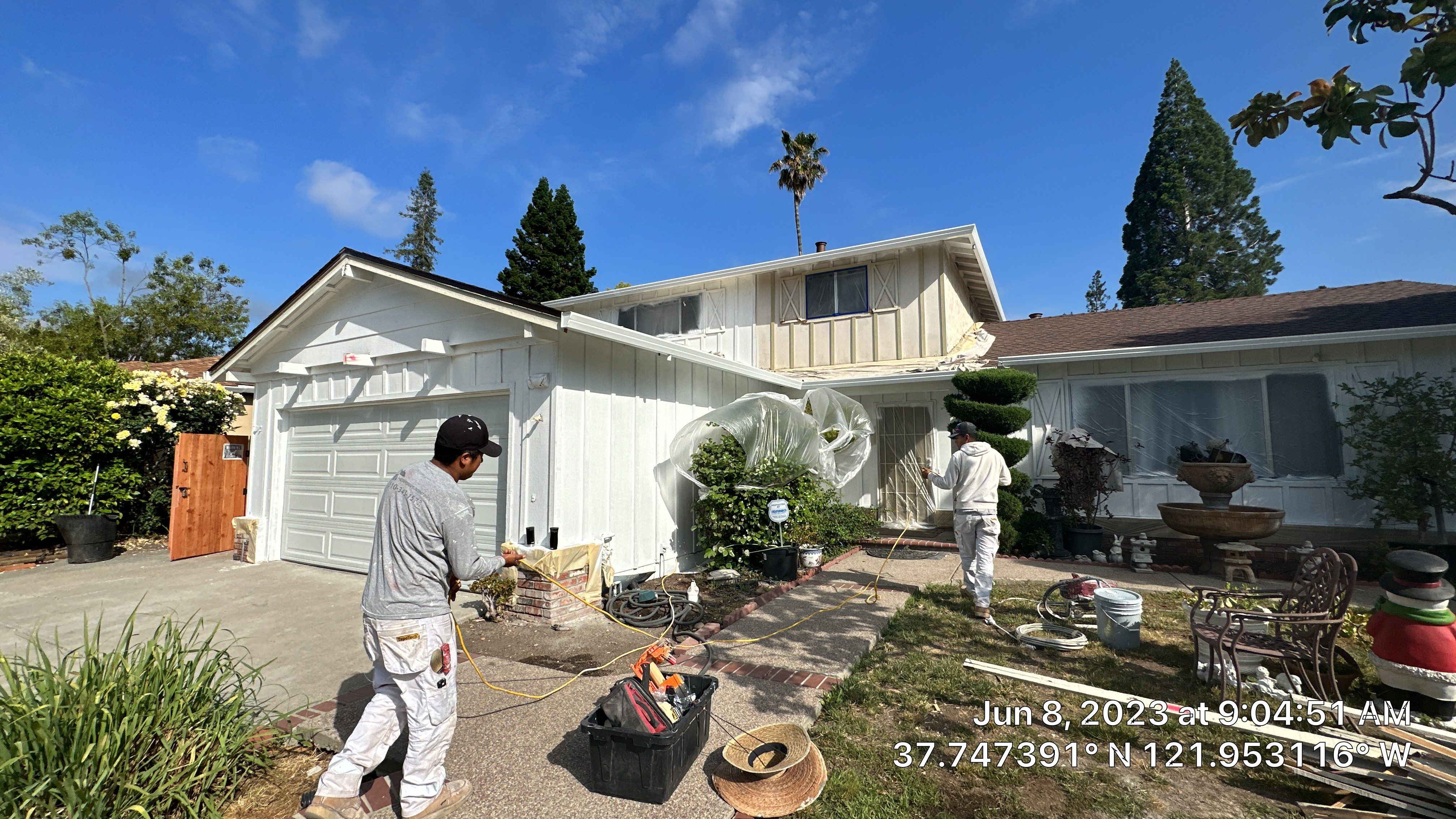 Exterior painting at San Ramon  by Herrera’s Bay Area Painting inc.