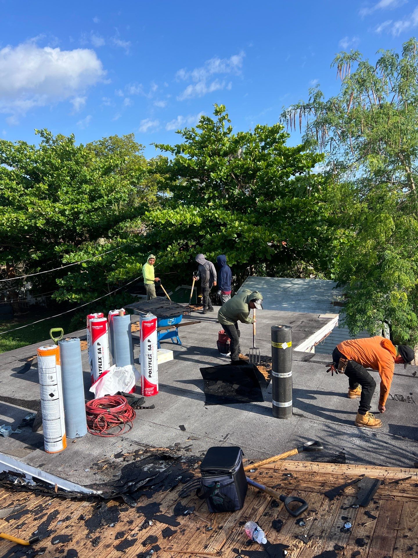 Beautiful Blue Shingle Re-Roof in Hollywood! by First Due Roofing