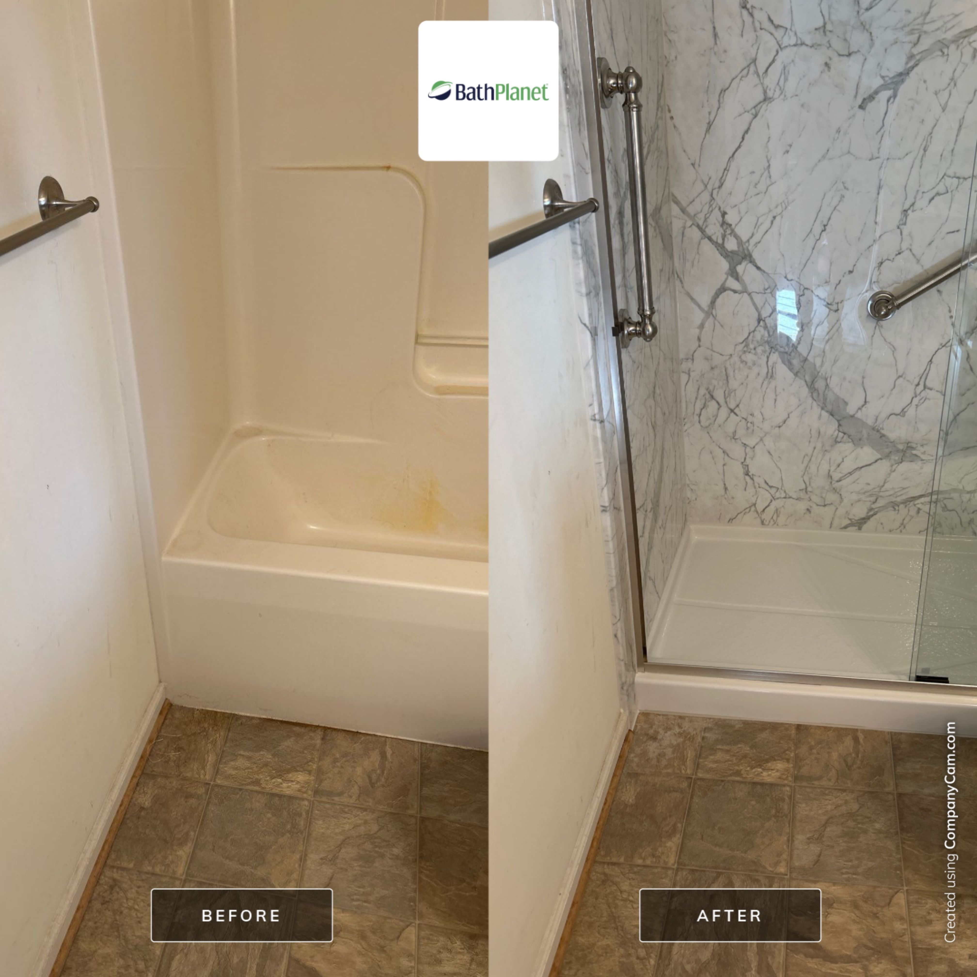 2 Tub to Shower Conversions by BathPlanet SW Virginia