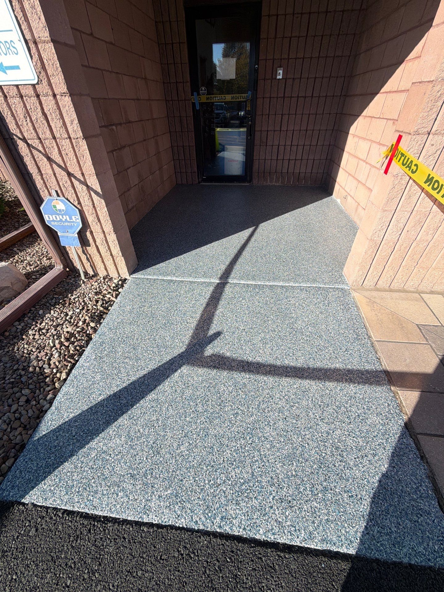 Vintage Cobalt Sidewalk Coating by NG Masonry & Construction LLC
