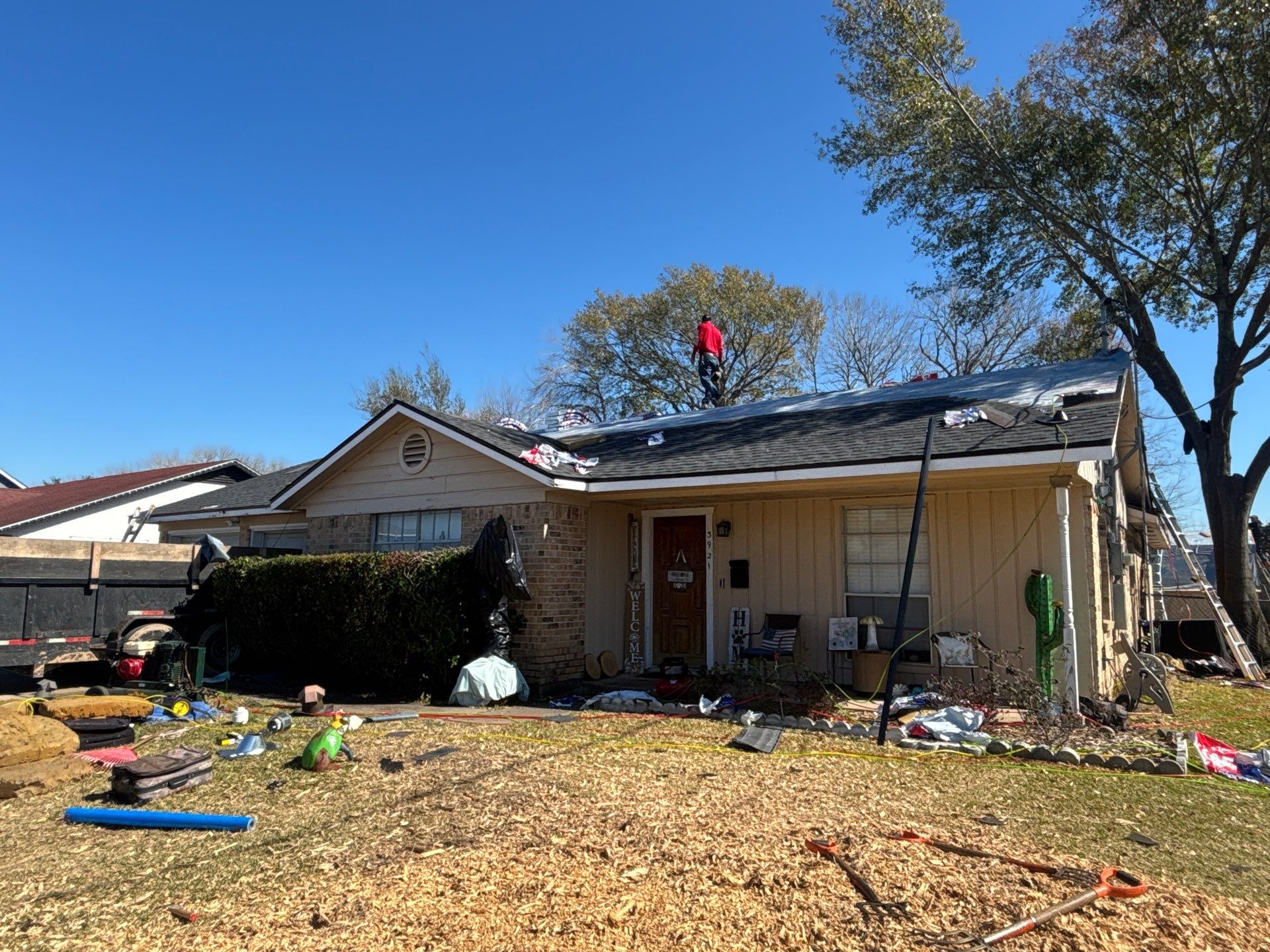 Residential Roof Replacement using GAF HDZ - Charcoal shingles by Elite Roofing LLC