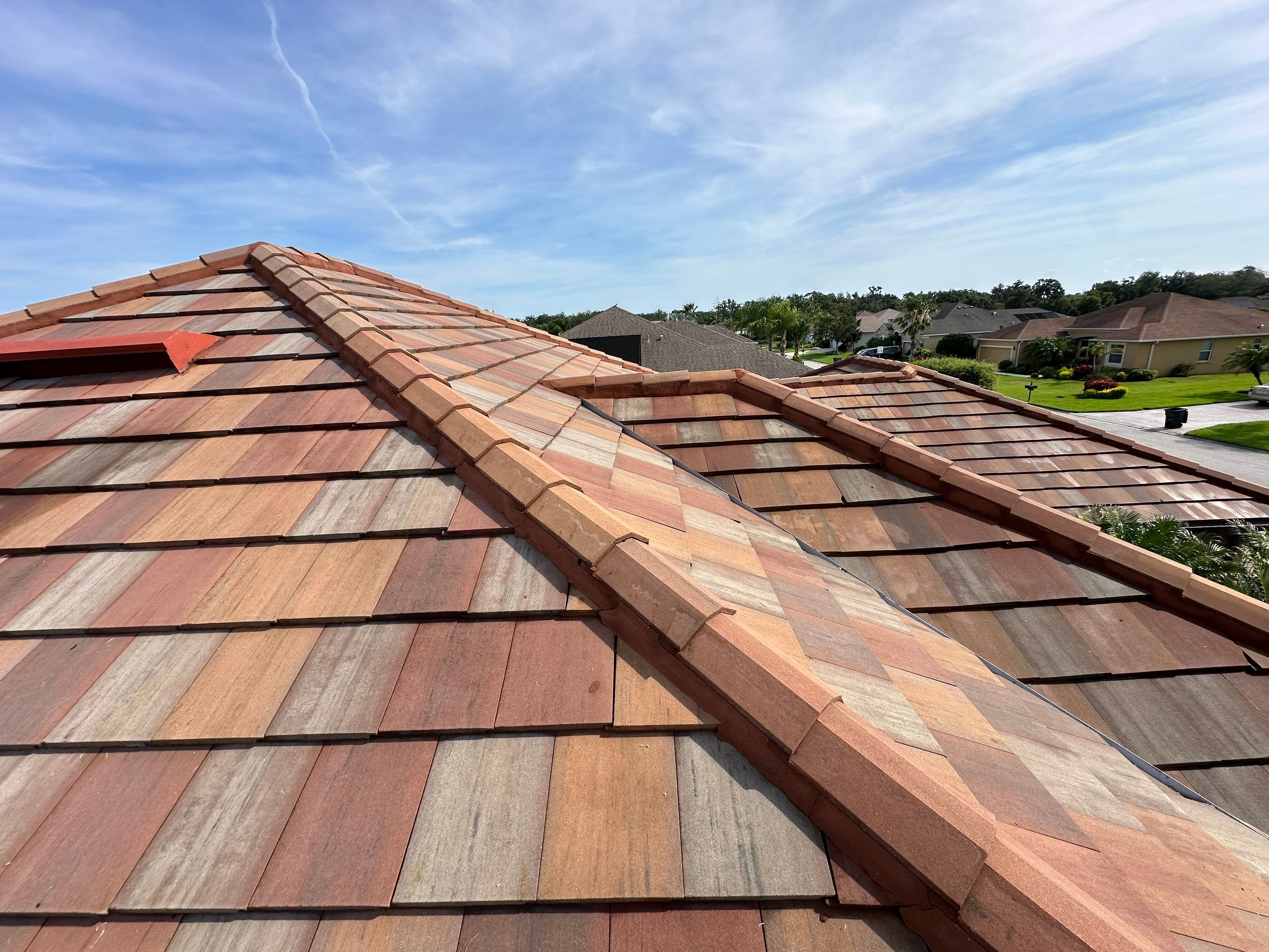 🏡 Tile Roof Cleaning – Gamble Creek Estates, Parrish, FL by Sunshine AquaWash