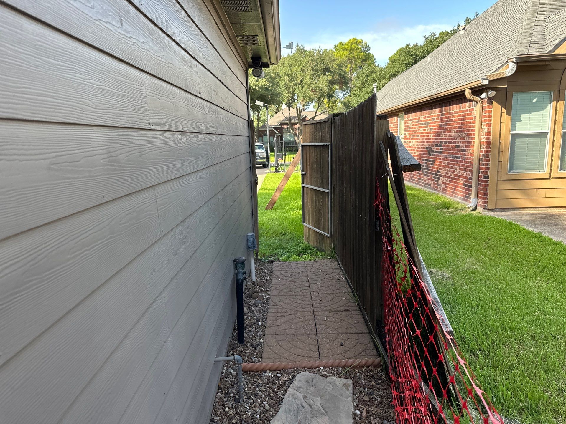 Wood fence project in Cypress by Tim's Fences