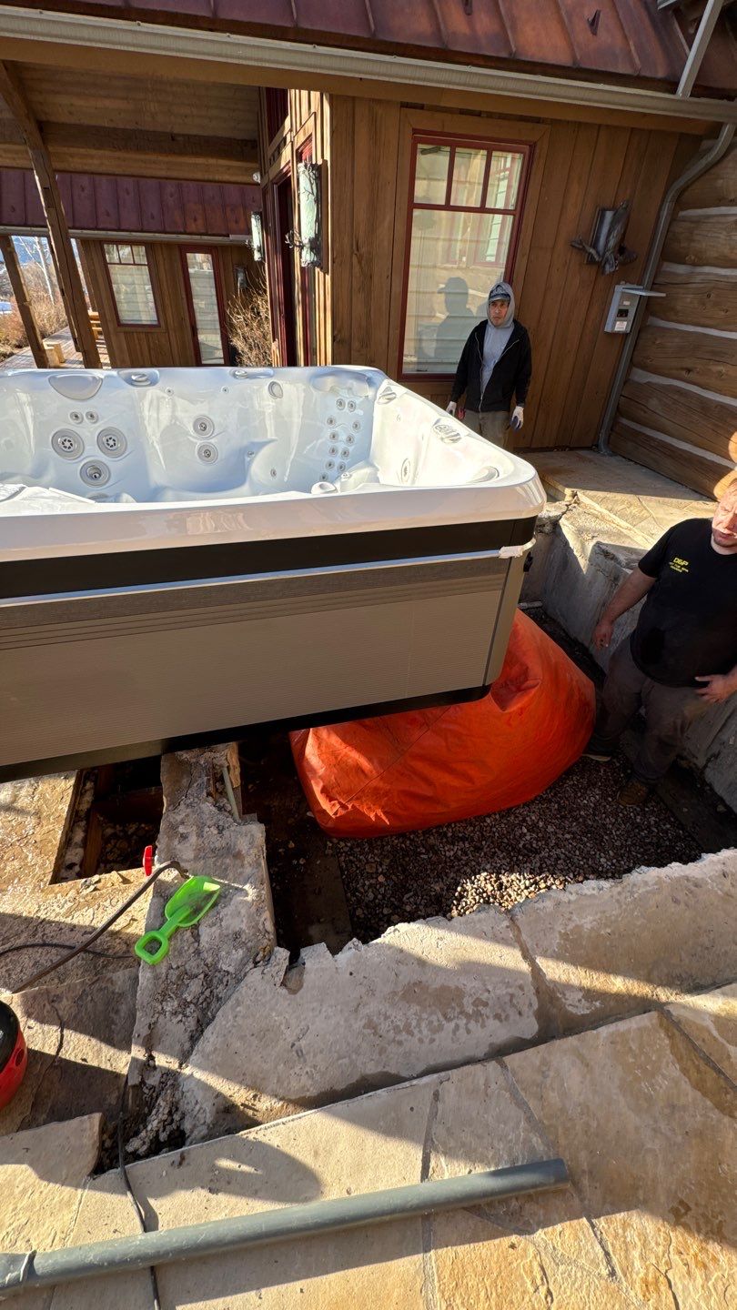 Hot tub repair in Carbondale by Roaring Fork Property Group 