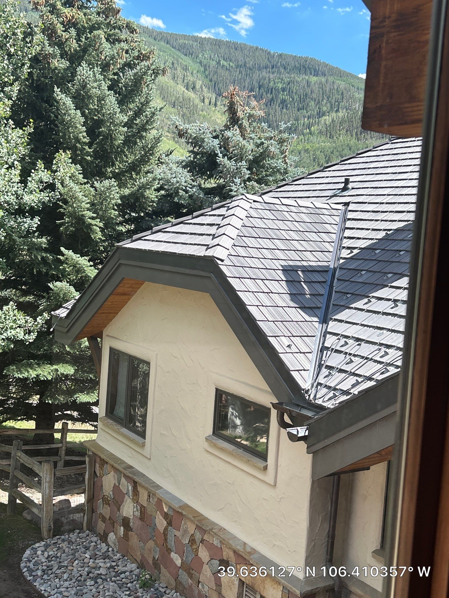 New Composite Shingle Roof Installation for Vail Mountain Residence by CompanyCam Sales Demo