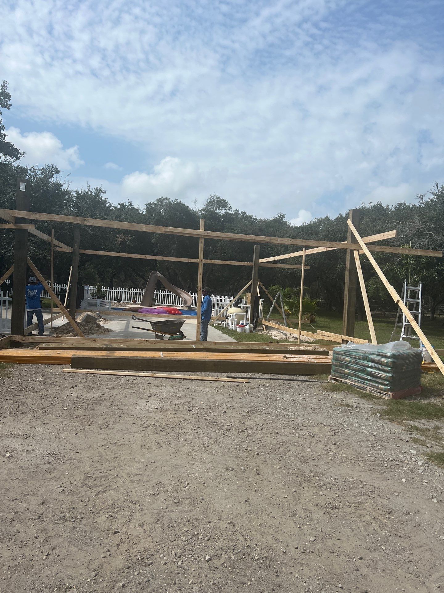 Poolside Pink Top by Bayfront Roofing and Construction