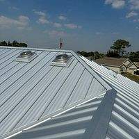 26ga 1.5" Mechanical Seam Mill Finish  by Total Roofing System The Metal Roof Experts