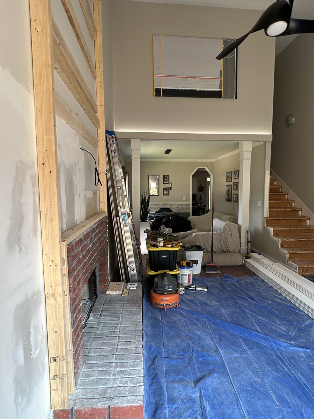 Ridgeway Parc - Chimney Buildout by Pillar and Pine