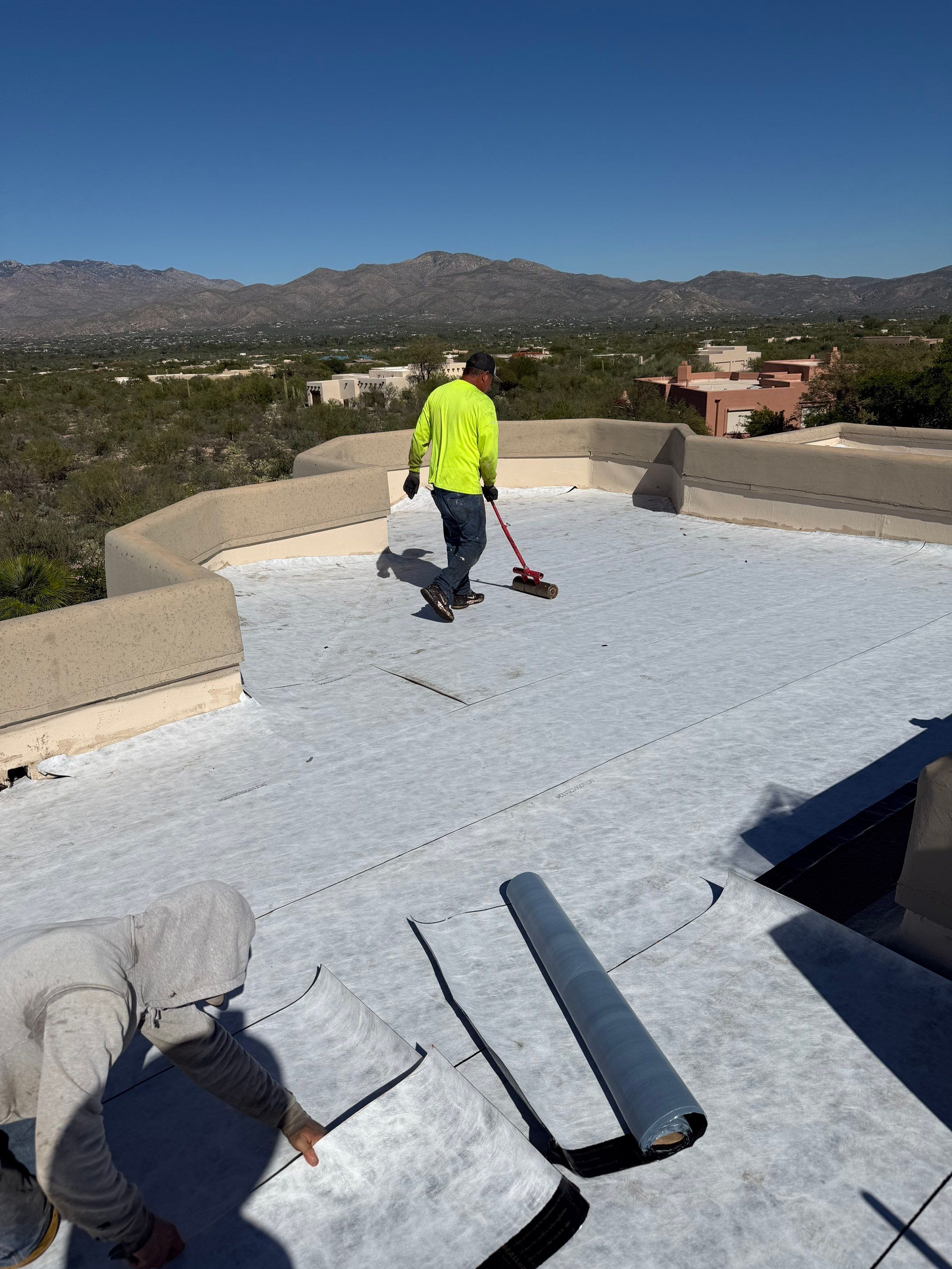 Low- Slope Re-Roof: Tucson Eastside by West Coast Roofing AZ
