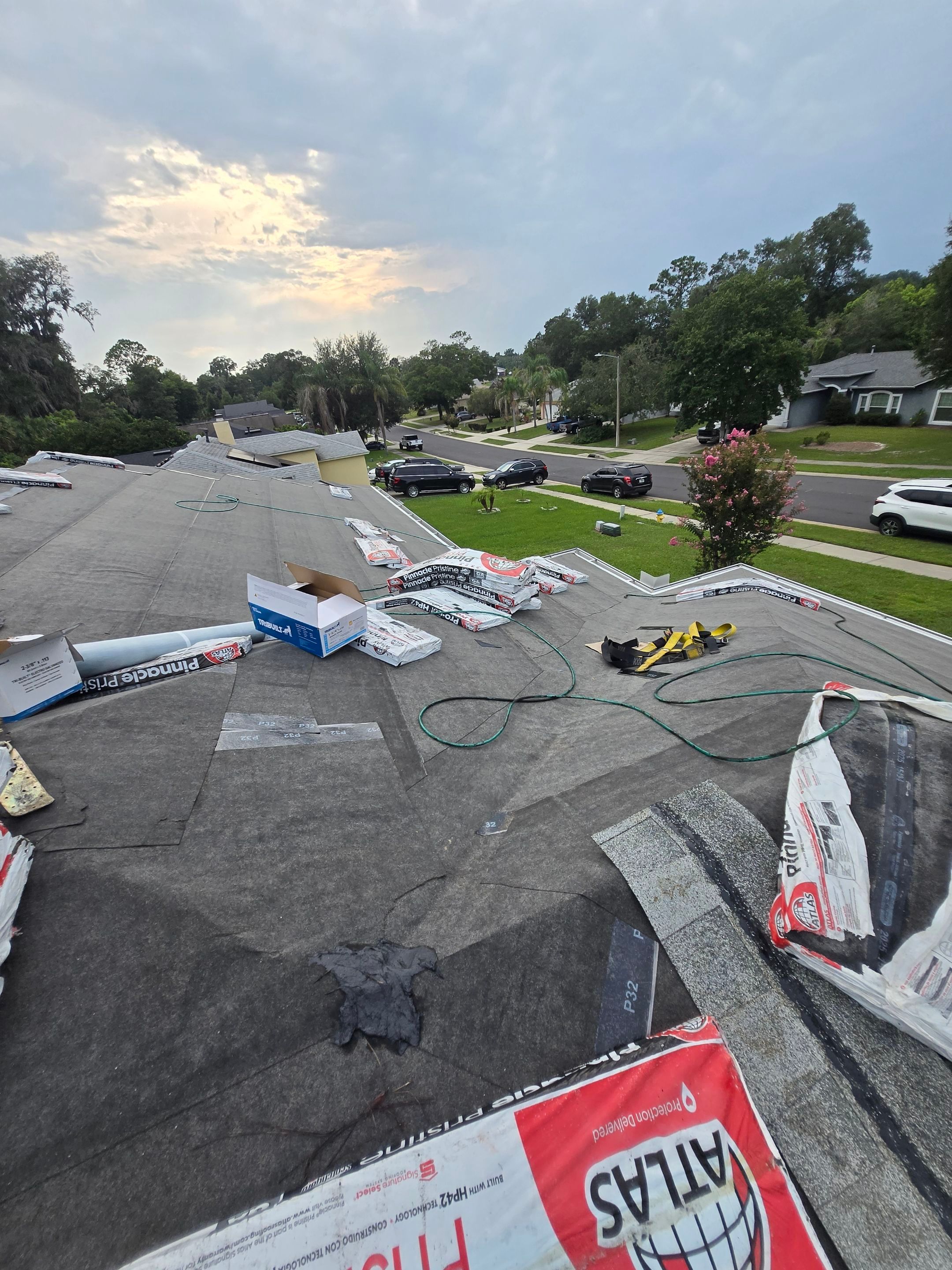 Atlas Pinnacle Pristine Oyster Shell Roof Installation in DeLand by Pinnacle Roofing Group