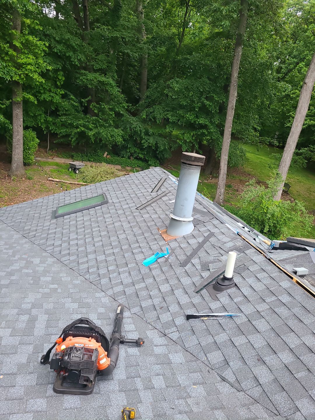 Oakton: Roof Replacement With CertainTeed Landmark Designer Shingles in Pewter by RM Banning, Inc.