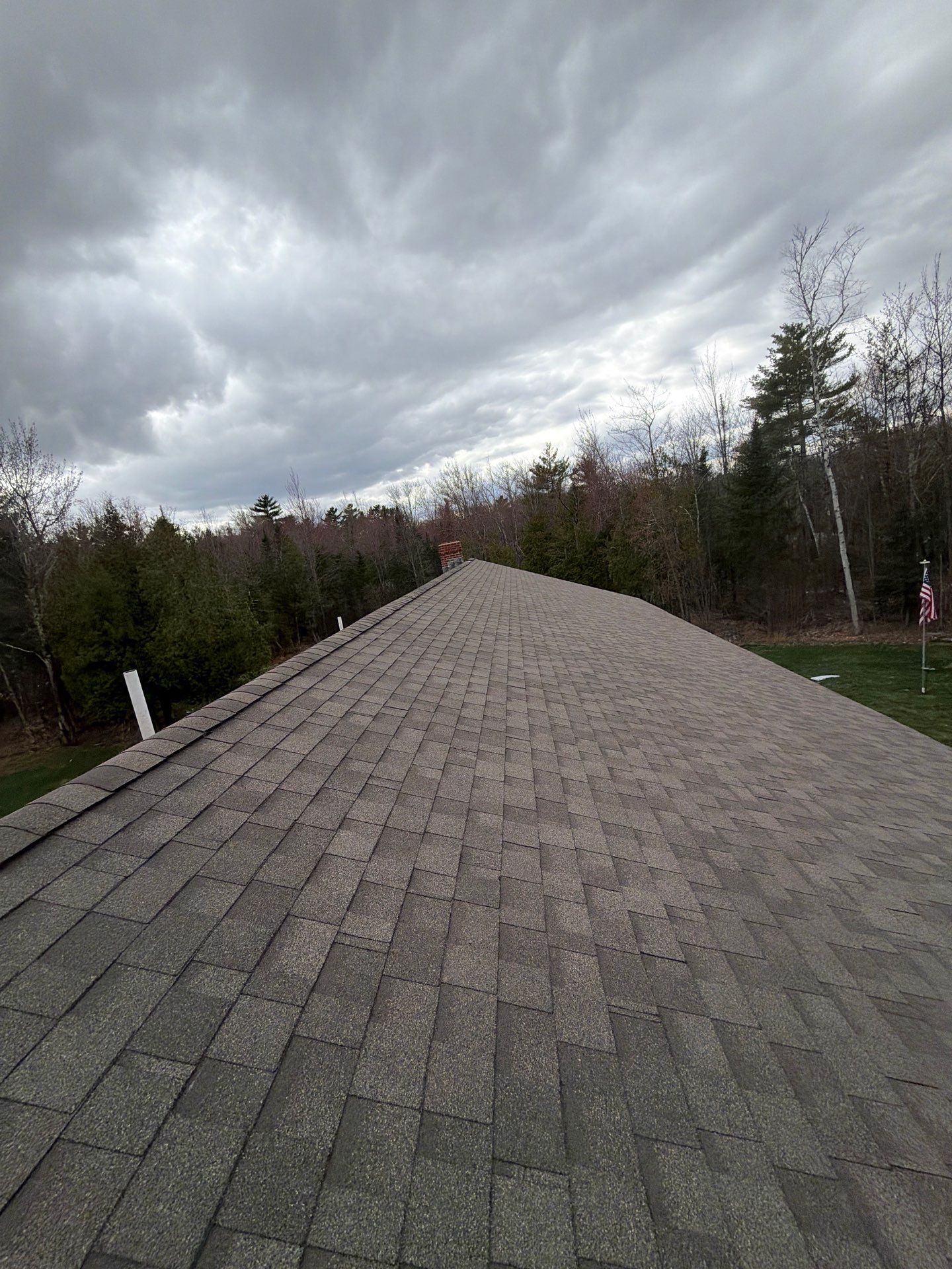 Asphalt Roof Replacement with IKO Cambridge Shingles in Fairfield, ME by Tall pine roofing