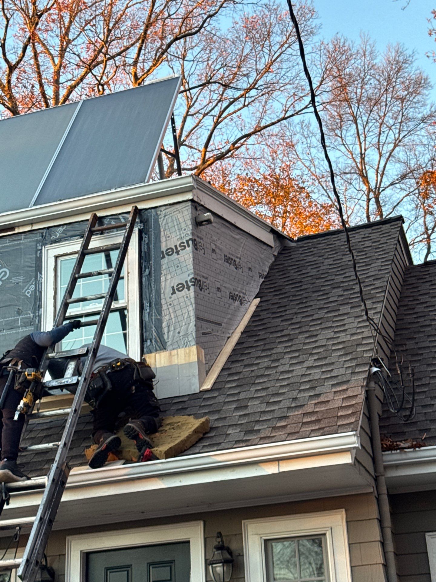 Lexington Complete EPDM Roof with Dormer Cedar Shake & Trim Restoration by Mighty Dog Roofing of Greater Middlesex County