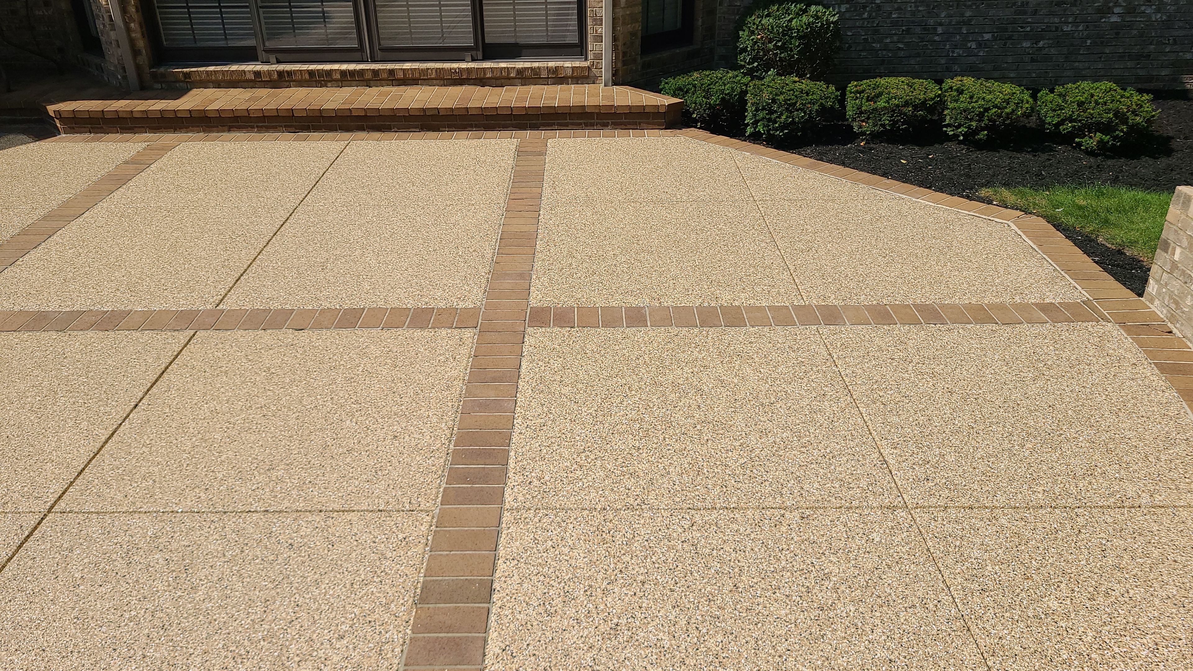 Patio in Sandstone - Hermitage, PA by Alexander Concrete Coatings