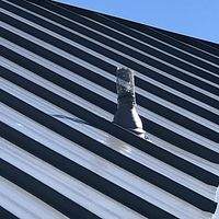 24ga 1.5" Mechanical Seam Charcoal Gray  by Total Roofing System The Metal Roof Experts