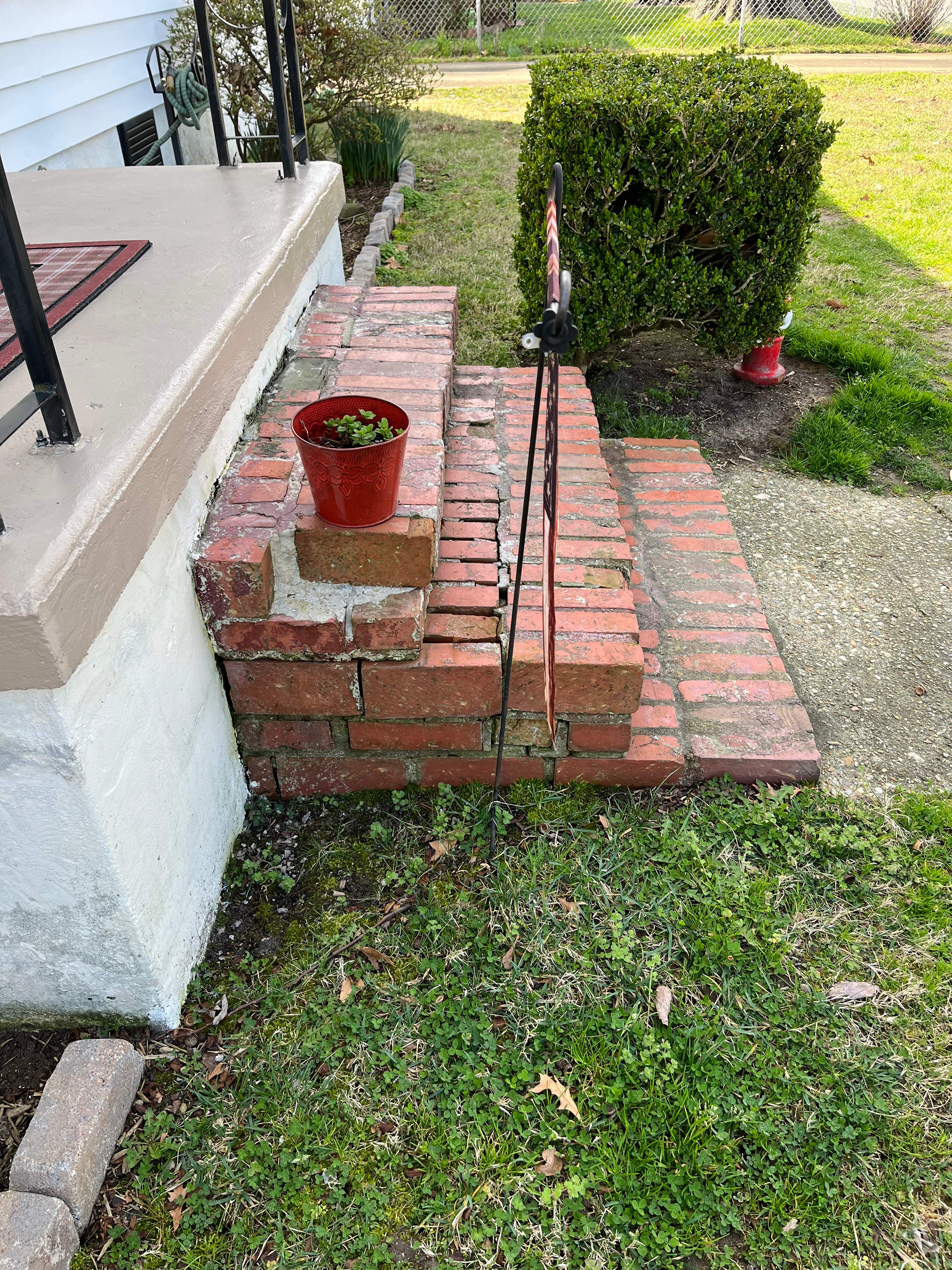 Masonry Stairs and Crown Repairs in Hampton, VA by Premier Chimney and Roofing