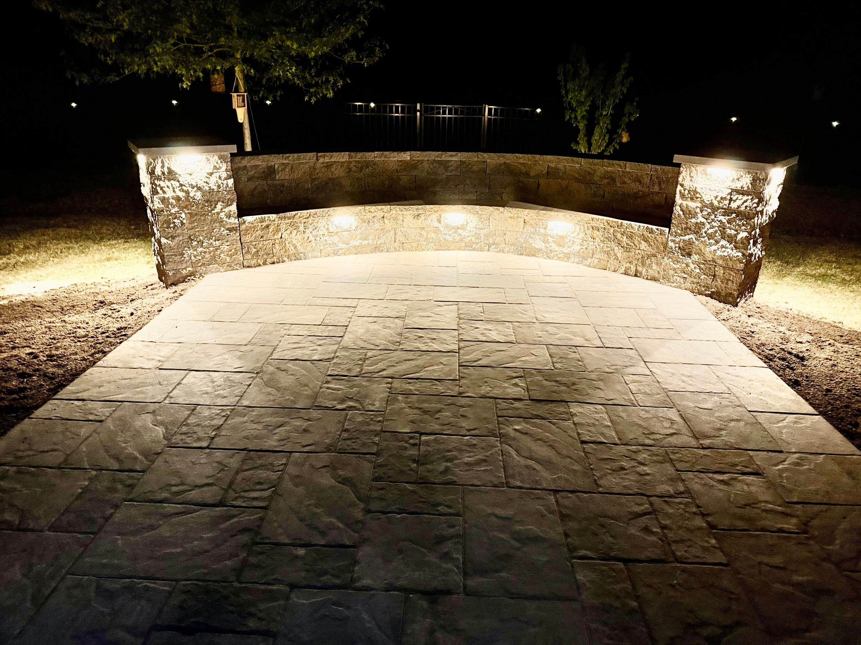 Patio Installation using Stone Pavers by Carolina-Metro Landscape, Inc
